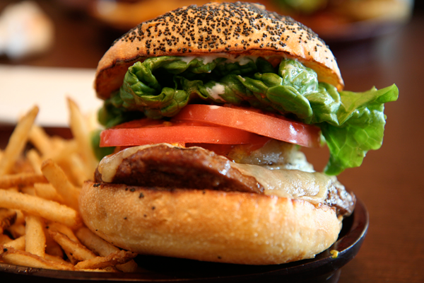 A hamburger